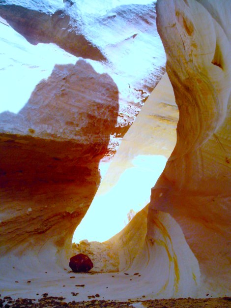 It looked the inside of a seashell. 