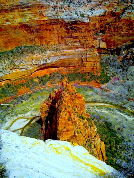 Not sure if that’s a road or river? I was so high up. 