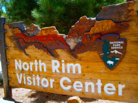 North Rim sign.