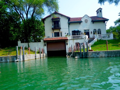 There were also some HUGE houses. Look at the garage!