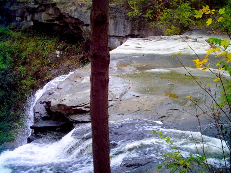 Top of the waterfall.