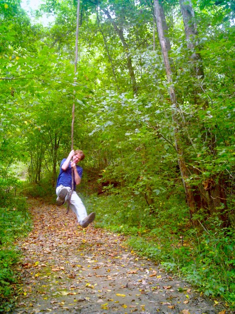 The most exciting part of the trip was this vine-y thing we found! 