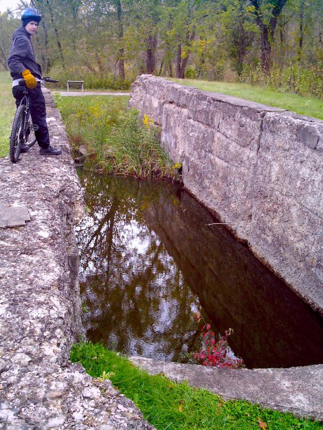 A lock! Obviously not in commission anymore. 