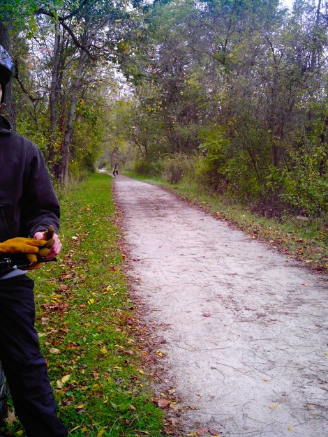There were a lot of people on the trail, but it wasn’t crowded. 