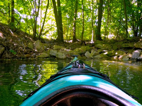There were a lot of “parking spots” for boats.