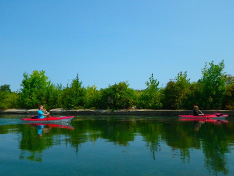 The other side of the apartment complexes was all nature-y.